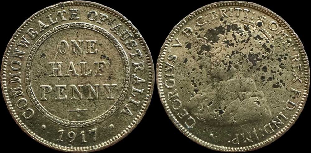 1/2 Anna - 1917 - Austrália