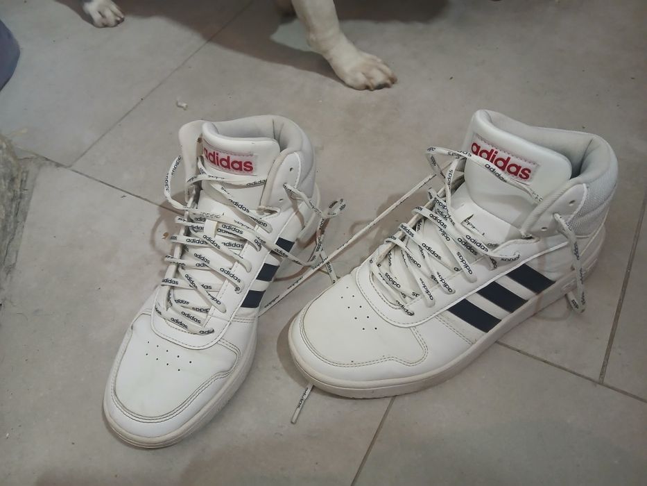 Jak nowe adidasy Hoops 2.0 Mid białe r.44