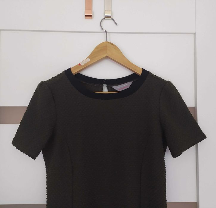 DOROTHY PERKINS wytłaczana sukienka retro S/M 38