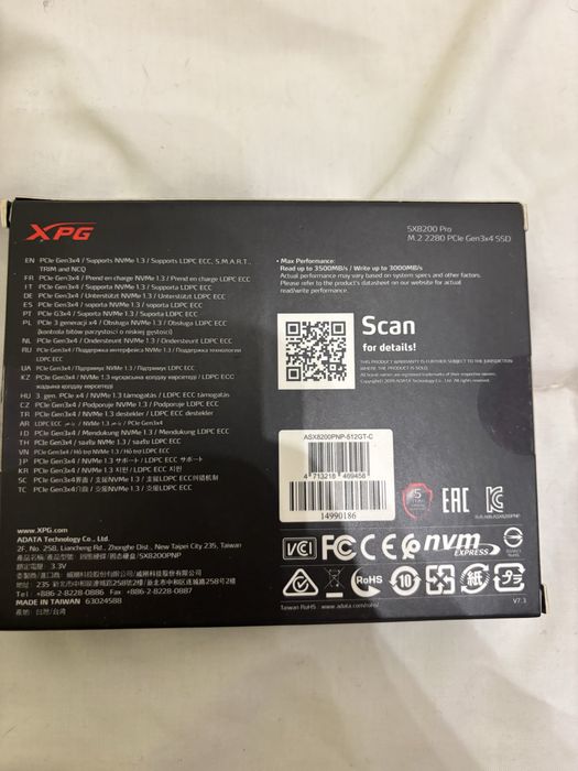 SSD Adata XPG SX8200 Pro 512GB