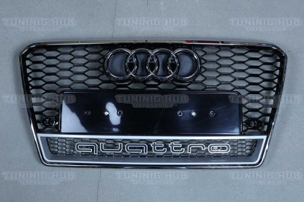решетки радиатора ауди audi a1 q3 a4 q5 a6 a7 a8 rs s-line s решітки