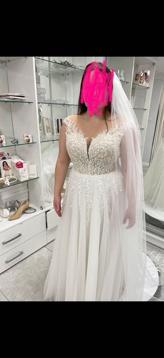 Suknia ślubna 44 na 166 wzrostu + obcas