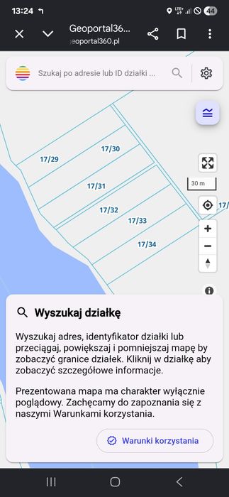 Dzialka nad jeziorem z linia brzegową - Widok 5