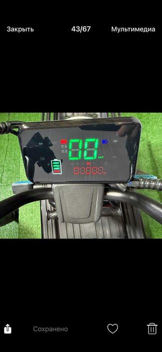 Електроскутер OSCAR Bike 72V/20Ah/1200W чорний триколісний