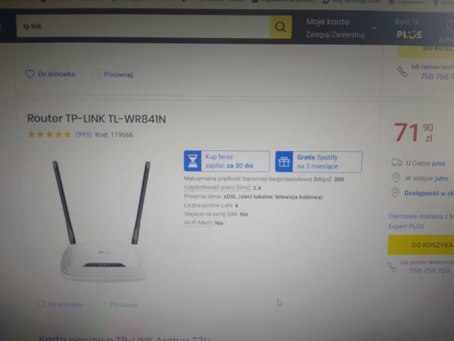 Router bezprzewodowy TP-link TL-WR841N