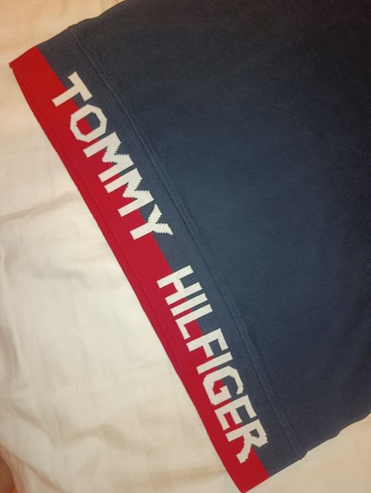 Damska koszulka polo Tommy Hilfiger granatowa | Rozmiar S / Petite | Logo