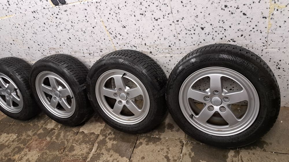 Alufelgi 16 Audi A3 A4 A5 A6 5x112   Opony Zimowe Continental 6,60mm