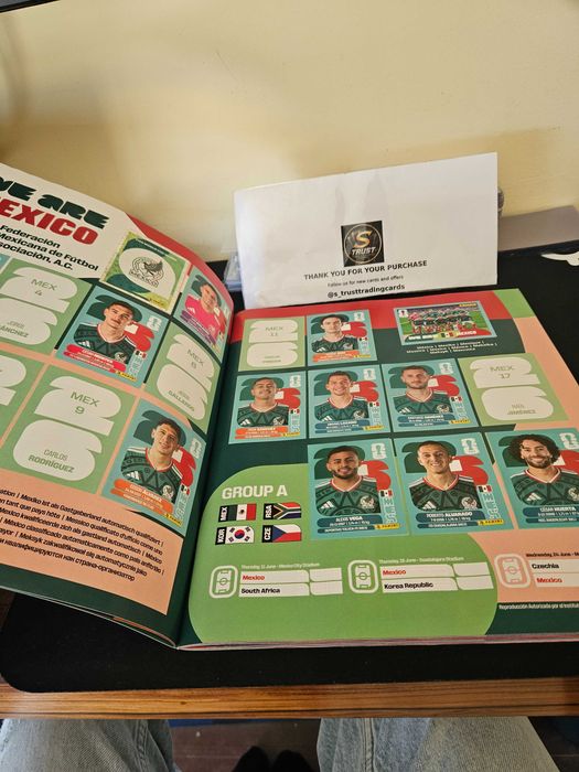 Panini FIFA World Cup 2026 Album Partially Completed 692 Stickers placed