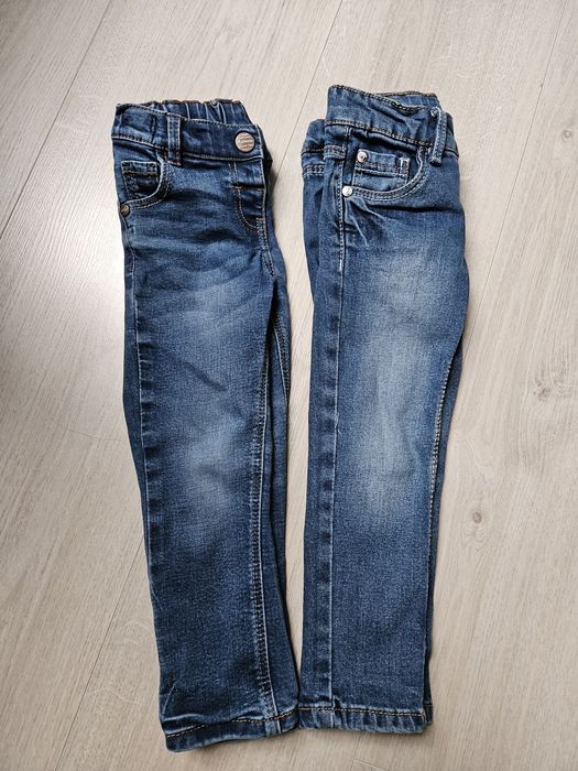 2x jeansy dla dziewczynki r.92