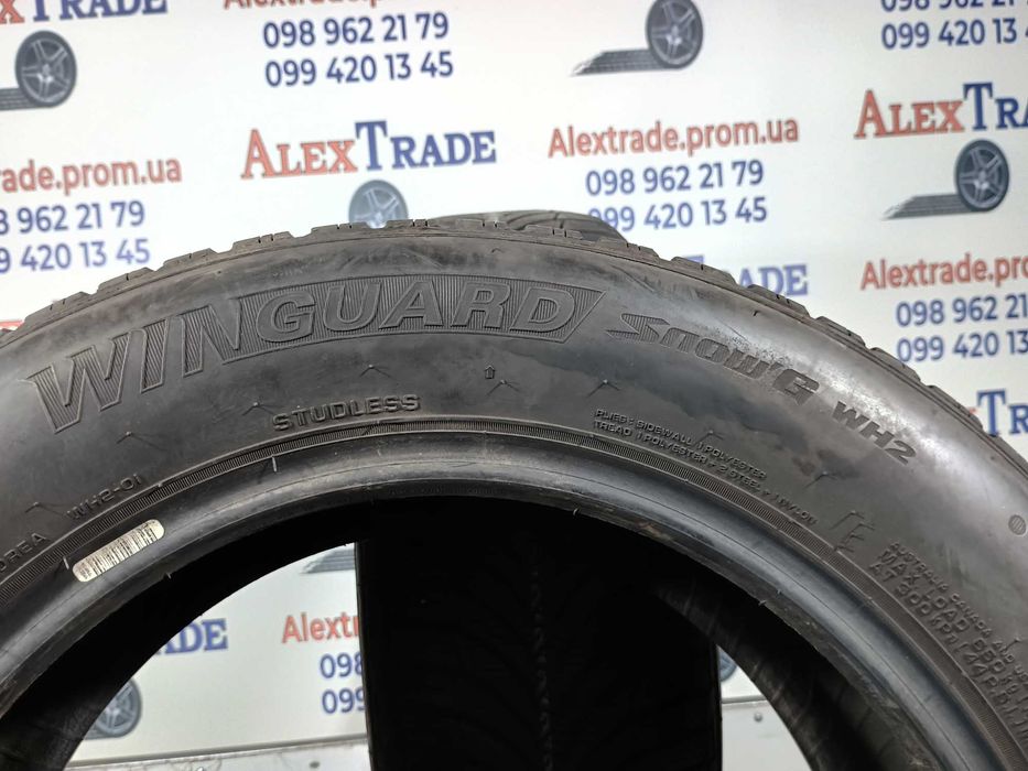 2 шт. 215/55 R16 Nexen WinGuard Snow G WH2 зимові шини б/у, протектор 6 мм