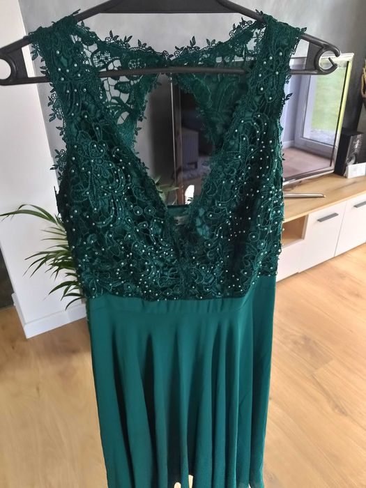 Sukienka butelkowa zieleń  48