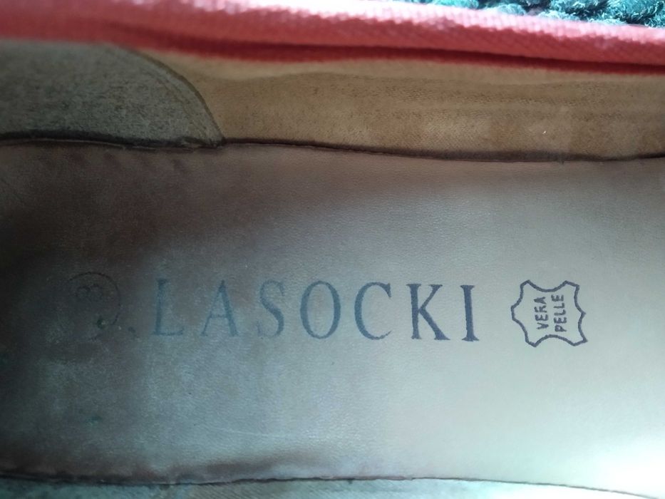 espadryle skórzane Lasocki  38/37/wkladka 24cm