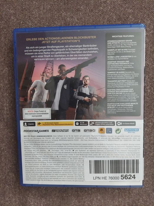 Гра консольна PS 5 Grand Theft Auto