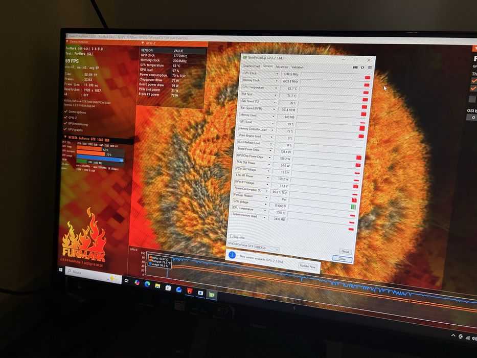 Топ! GTX 1060 3Gb Armor Msi Відеокарта з тестами