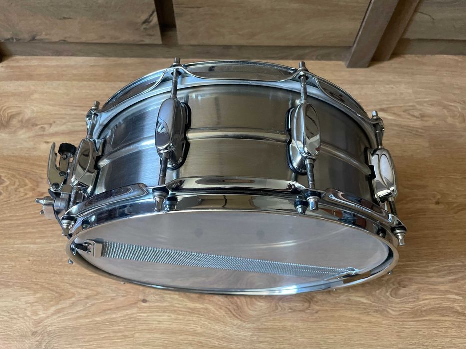 ! Top ! Werbel Tama PBS 255 Nickel-Over-Brass 14x5.5 perkusja evans