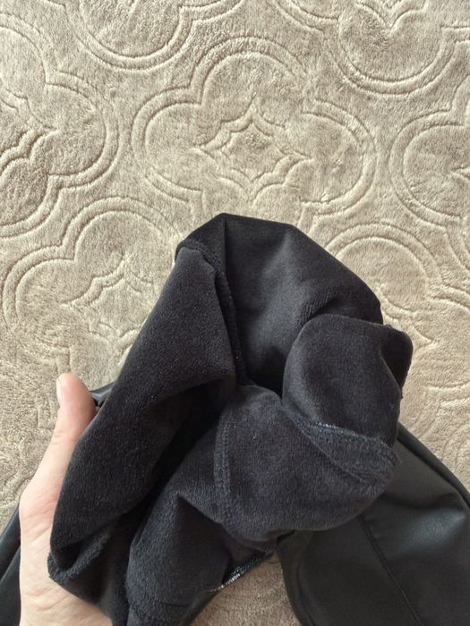 Шкіряні штани, утеплені