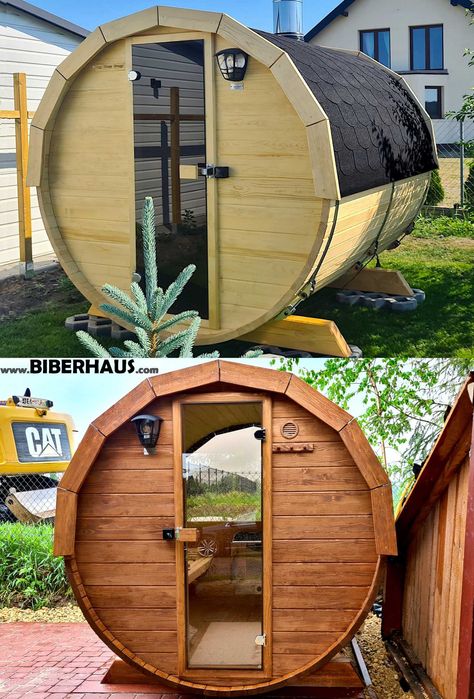SAUNA Ogrodowa 200 cm + GRATIS Beczka / Wiata + Akcesoria