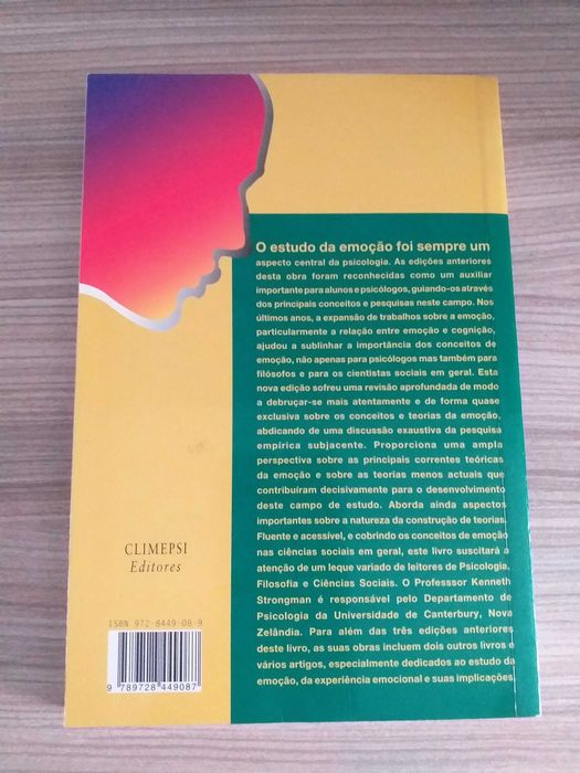 Livro A psicologia da emoção em bom estado