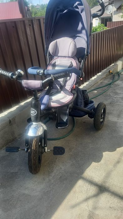 Трьохколісний велосипед ровер з ручкою turbo trike