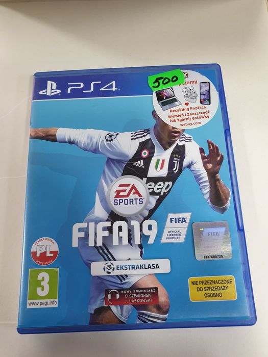 Диск ігровий на PS-4 "Fifa-19"