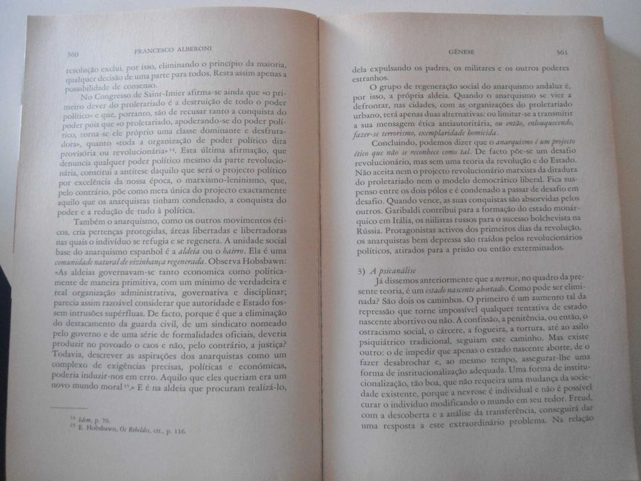 Génese por Francesco Alberoni