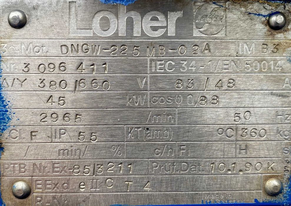 pompa DNGW-225 MB-02A 45kW 2965obr.