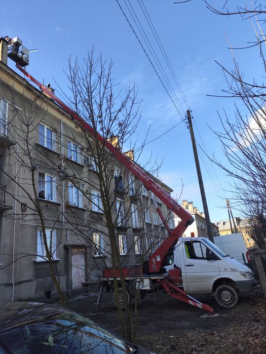 Usługi , wynajem podnośnik koszowy , zwyżka 22m