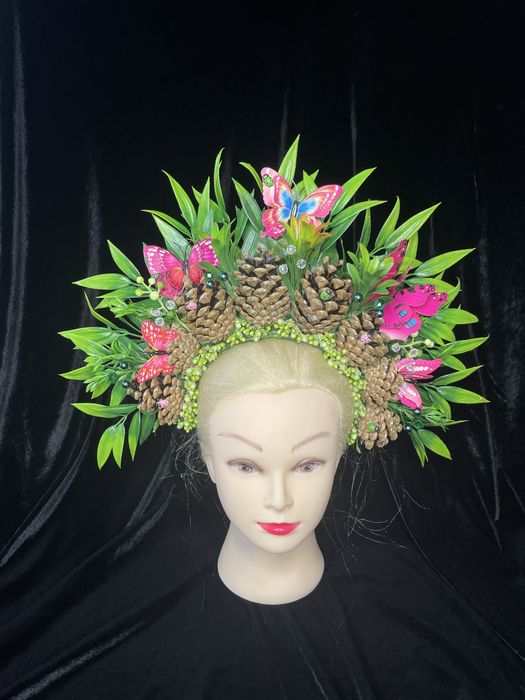 Корона обруч вінок віночок мавки лісової фея ельф эльф весняний метели