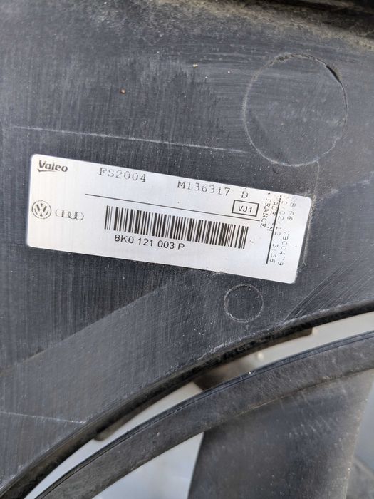 Диффузор вентилятор радіатора Audi A4 B8 Q5 A5 8K0121003P Вентилятори