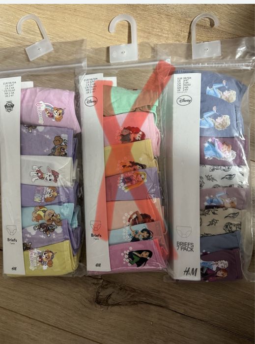 H&M George білизна труси принцеси плавки дівчинки 2 3 4 5 110 104 98