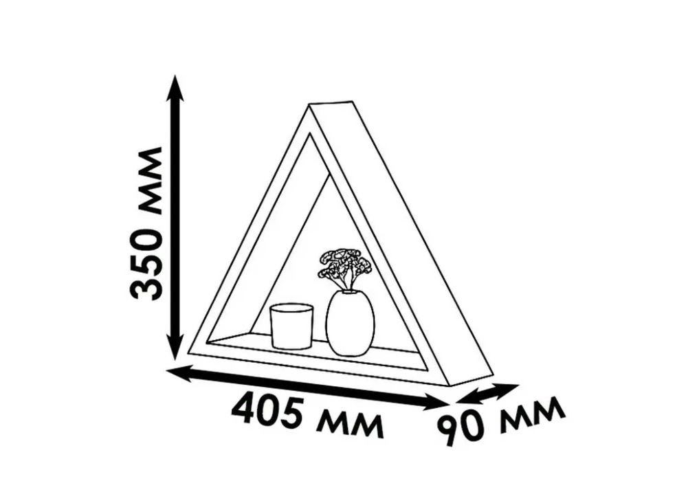 Деревянные полки 3 шт (сосна)‼️