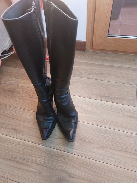 Botas de senhora pretas 37 cano alto