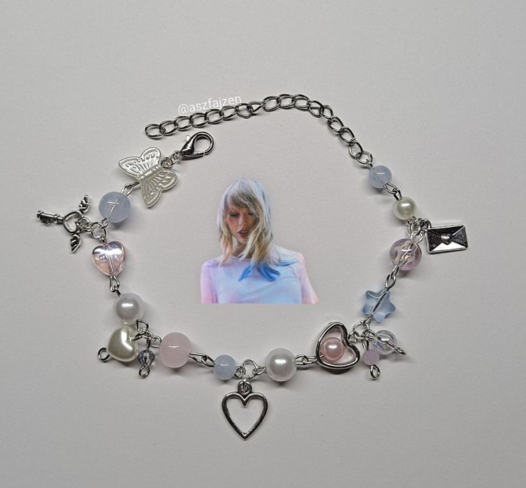 Bransoletka Handmade Taylor Swift Lover Album Coquette Y2K Aesthetic