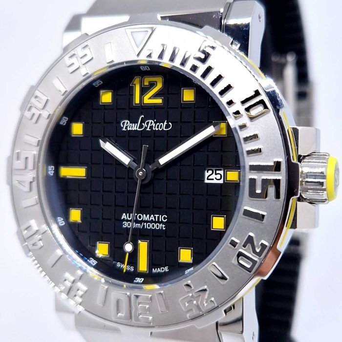 Promocja Paul Picot C-Type Plongeur Classic 43 mm P4118.SNGN.3012CM061