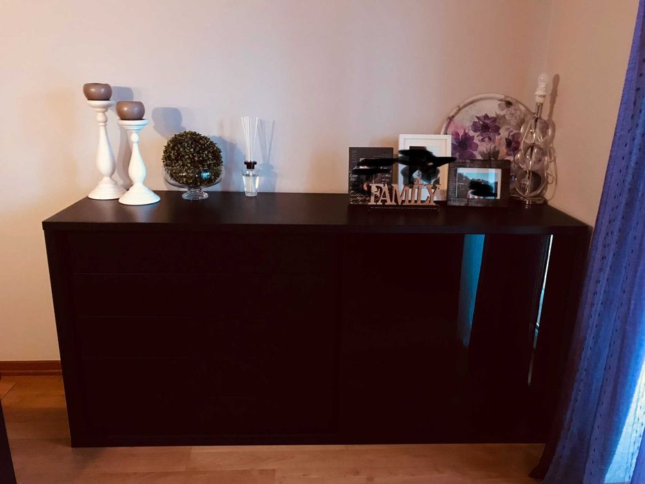 Conjunto de móveis de sala em Madeira Wenguè