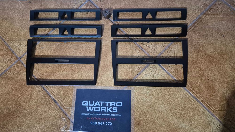 Molduras Originais Pretas Consola Audi A4 B5 8D Facelift 1999 a 2001