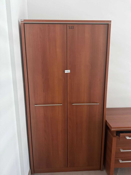 Szafa calvados ciemny gabinetowa 100x193 szafy aktowe biuro dom szkoła