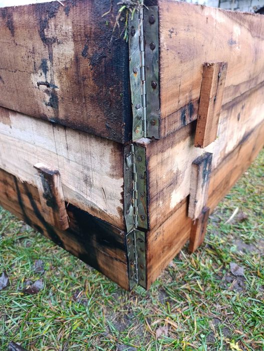 Drewniane ramki na warzywniak 110x100x14 cm