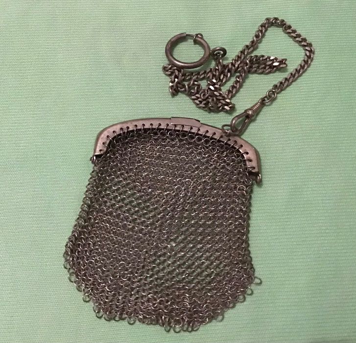 Bolsa de moedas em prata 835 kL
