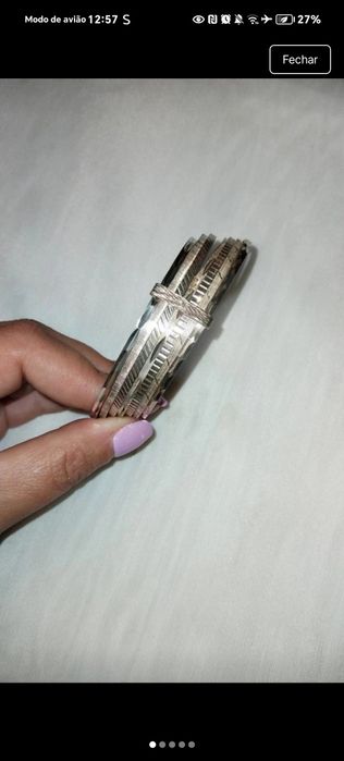 Pulseira 7 Escravas em Prata de Lei 925 - Com Contraste Oficial