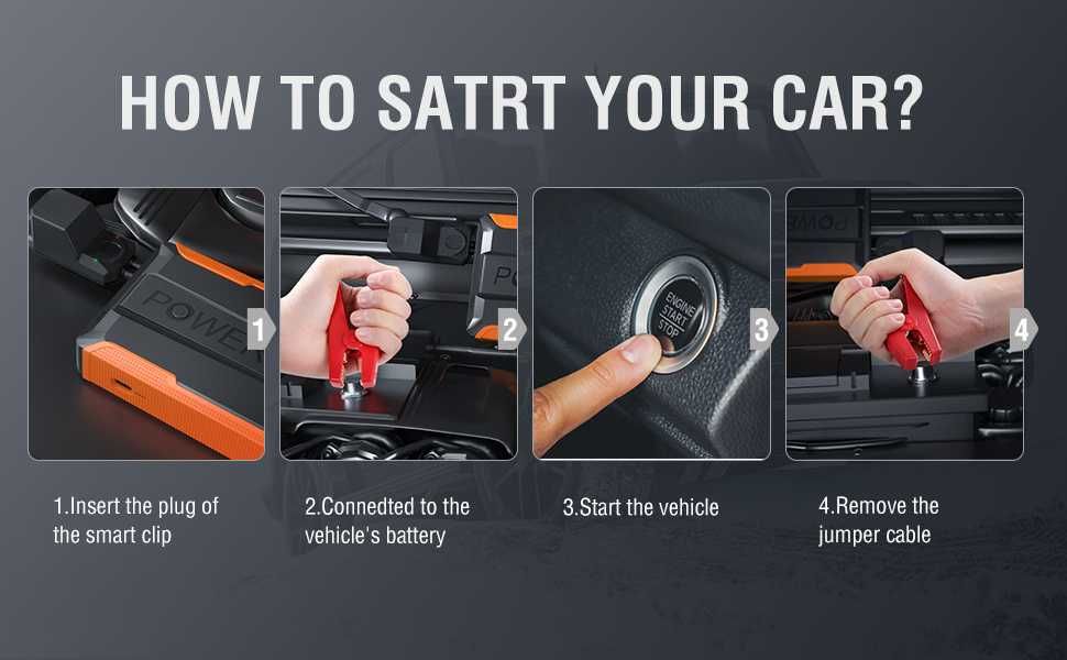 Urządzenie rozruchowe UTRAI Booster Jump Starter 1400A 12V 13200 mAh