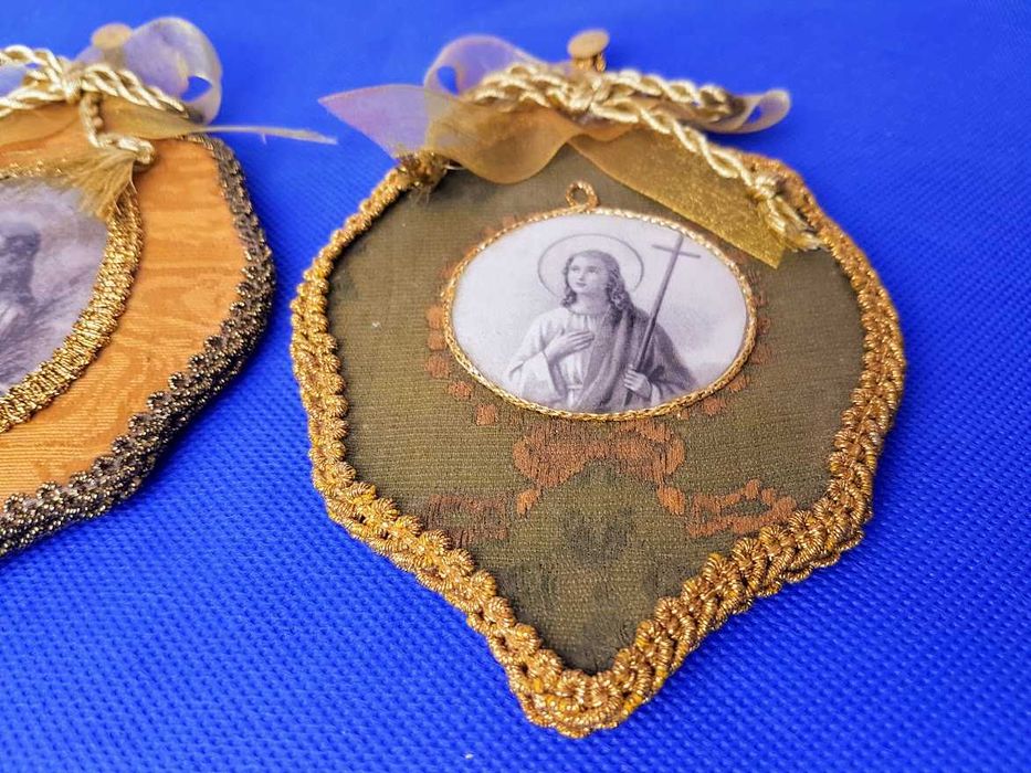 Ornamentos artesanato religioso pagela Santos