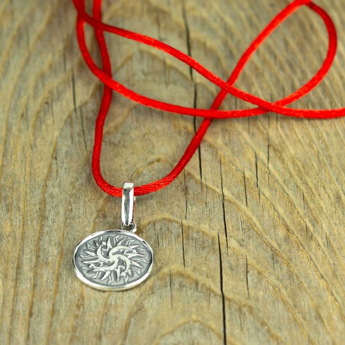 Символ рода. Слов'янський Оберіг. Срібний підвіс. Амулет