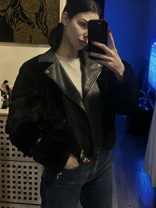 Косуха с искусственным мехом river island