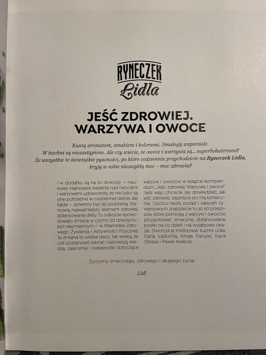 Jeść zdrowiej warzywa i owoce Lidl