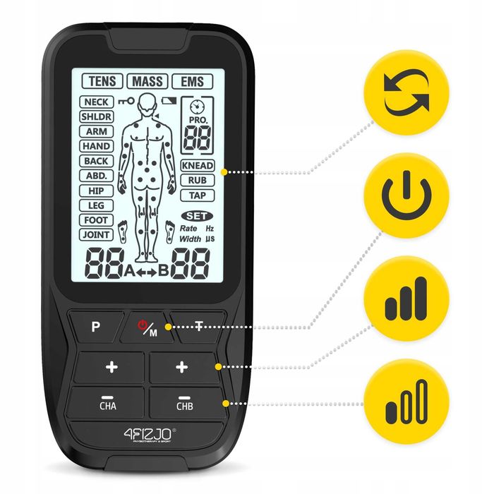 Elektrostymulator mięśni TENS/EMS – masaż i stymulacja