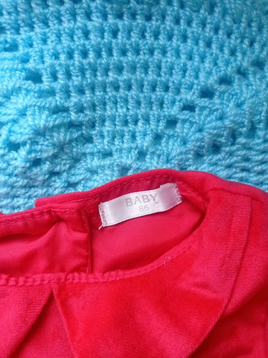 Sukienka pluszowa 86 rozmiar