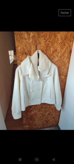 Casaco branco clockhouse