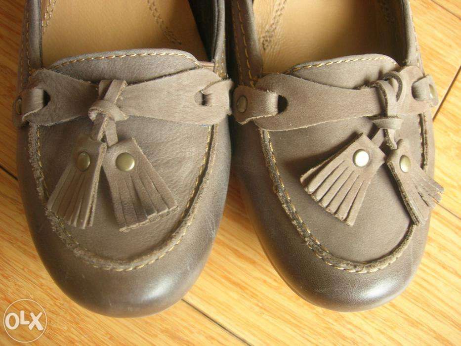 SKÓRZANE pantofle brązowe CZÓŁENKA NOWE !! roz 40