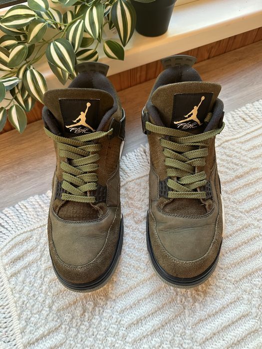 Кросівки Air Jordan 4 Retro Se Craft Medium Green / ОРИГІНАЛ / 46 розмір